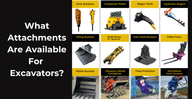 What Attachments Are Available for Excavators?