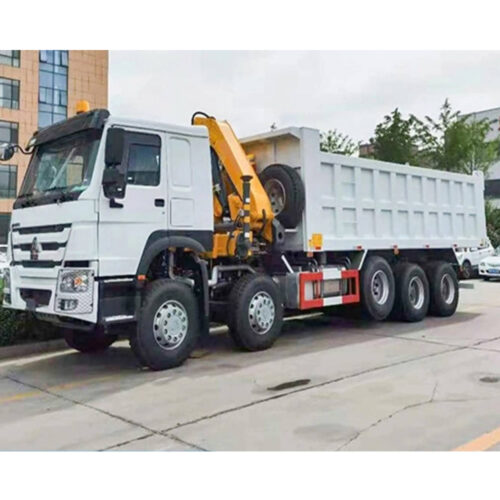 Sinotruk HOWO 8X4 New Dump Truck with Crane