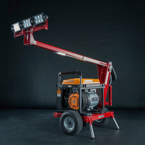 Long lasting floodlight mobile trailer Light tower diesel generator 24KW 30KVA for outdoor - 图片 3